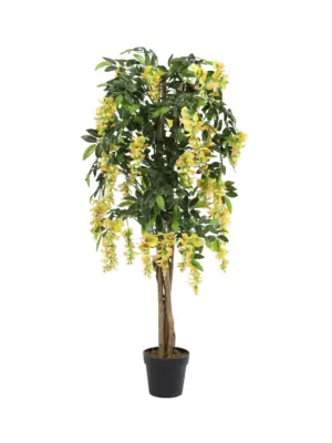 Kunst Wisteria Bloemboom Kiruna Geel 150cm – onderhoudsvrije bloesemboom.