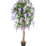 Kunstbloemen Boom Kiruna Paars 150cm – sfeervolle en realistische Wisteria kunstboom.