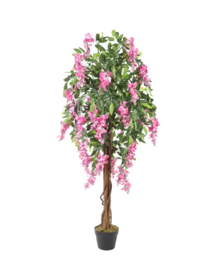 Luxe kunst bloesemboom Kiruna Rose 150cm – realistische zijden bloemen