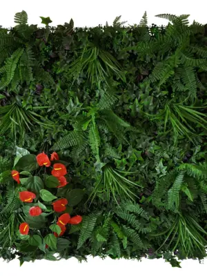 Kunstplant Sedum Wand Anthurium