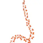 Geel-Oranje Klimop Slinger 200cm
