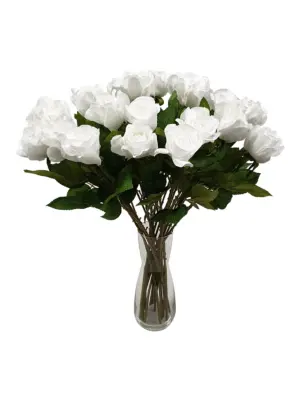 Witte Kunstroos 55cm