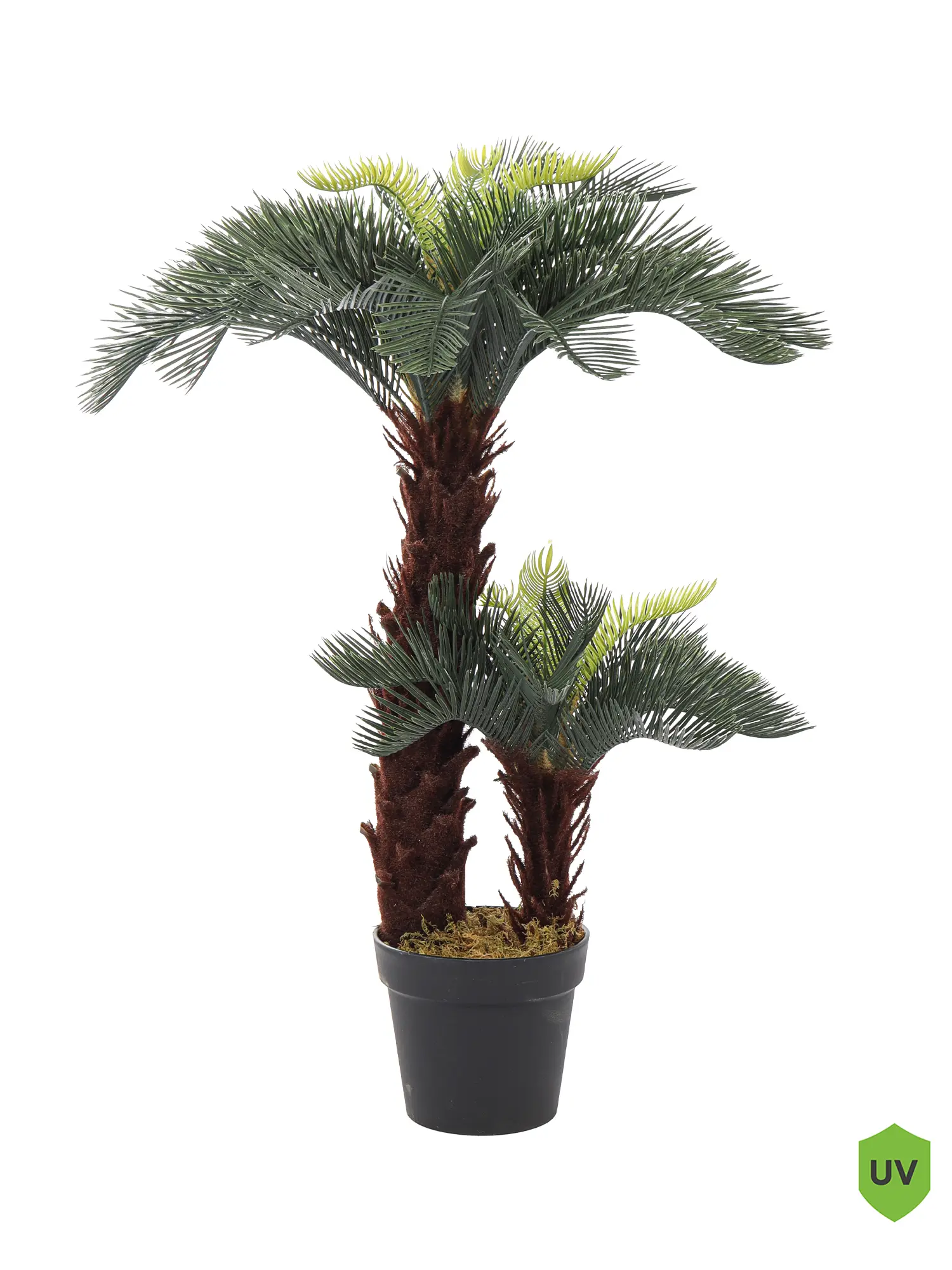 Tropische Kunst Cycaspalm Lombok 90cm met volle, natuurgetrouwe bladeren