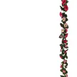 Donker Rose Bloemslinger 200cm
