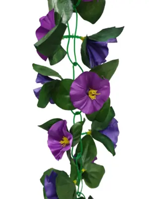 Donker Paarse Bloemslinger 200cm