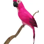 Grote Rose Nep Papegaai 60cm