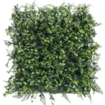 Brandvertragende kunsthaag van 50x50 cm met Leptinella en diverse groene bladeren