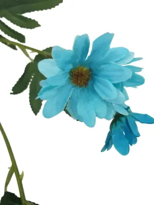 Kunst Madelief Blauw 70cm