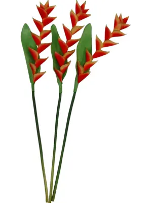 Namaak Papegaaibloem Oranje Rood