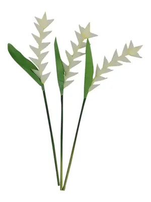 Namaak Papegaaibloem Wit 50cm