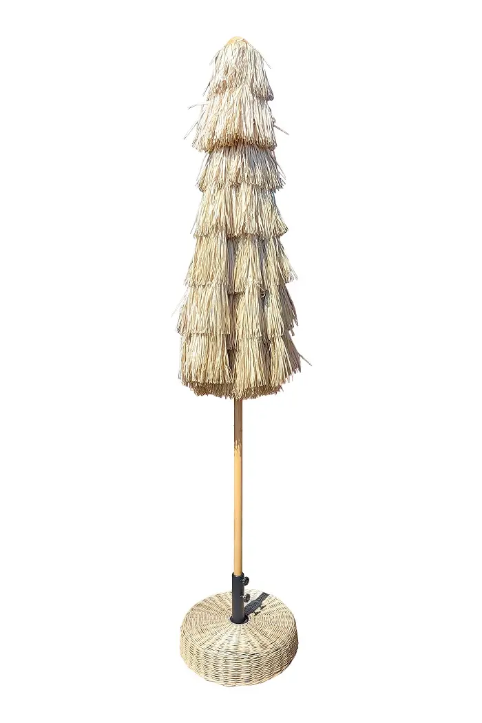 Kunst Rieten Parasol D180