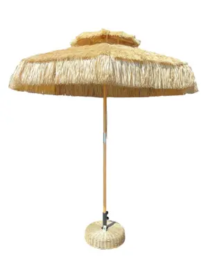 Kunst Rieten Parasol D220