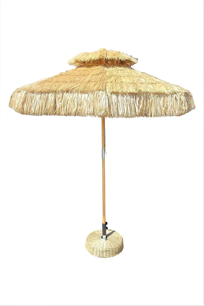 Kunst Rieten Parasol D220