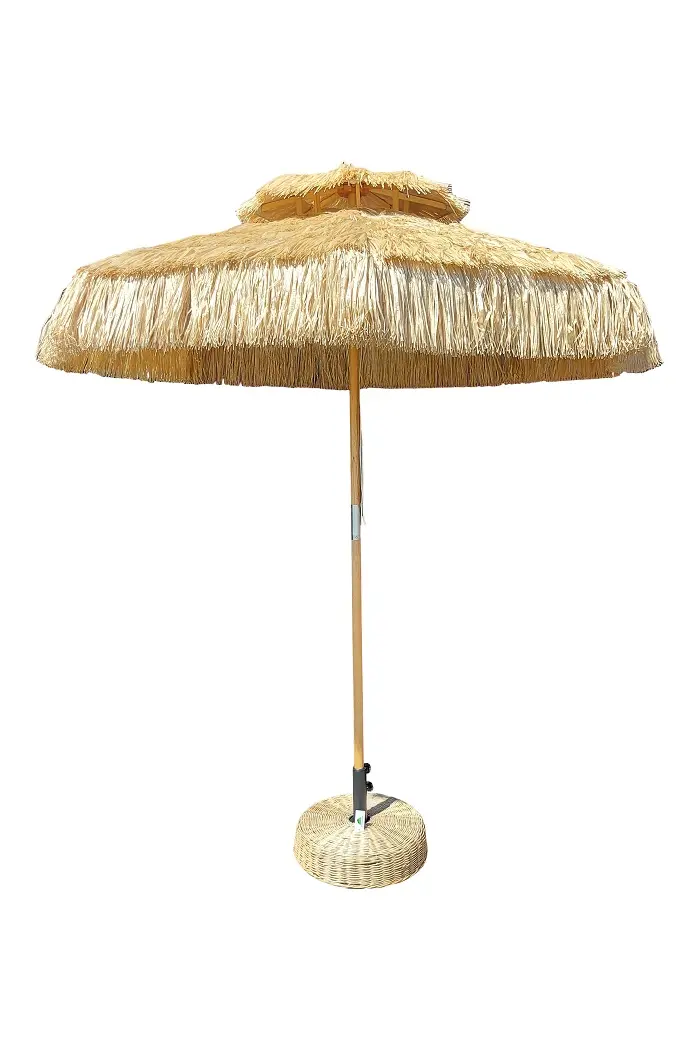 Kunst Rieten Parasol D220