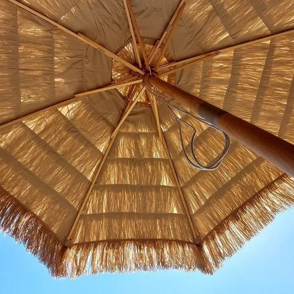 Kunst Rieten Parasol D220