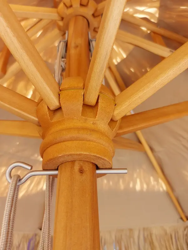 Kunst Rieten Parasol D220