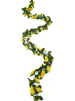 Gele Bloemslinger 200cm