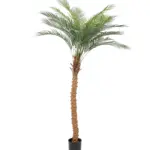 Kunstpalm Hawaii 175cm met gebogen stam en tropische uitstraling