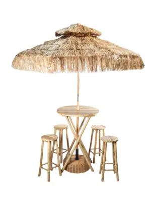 Parasol Set Bamboe met Krukken D220