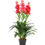 Kunst Gladiool roze 90cm – realistische kunstbloem van topkwaliteit.