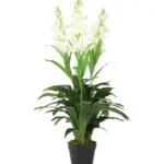 Witte kunst Gladiool plant 90cm – realistisch en elegant.