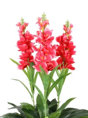 Luxe kunst Gladiool plant roze – 90cm decoratieve bloemen.