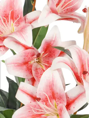 Grote Rose Kunst Lelie Plant 90cm