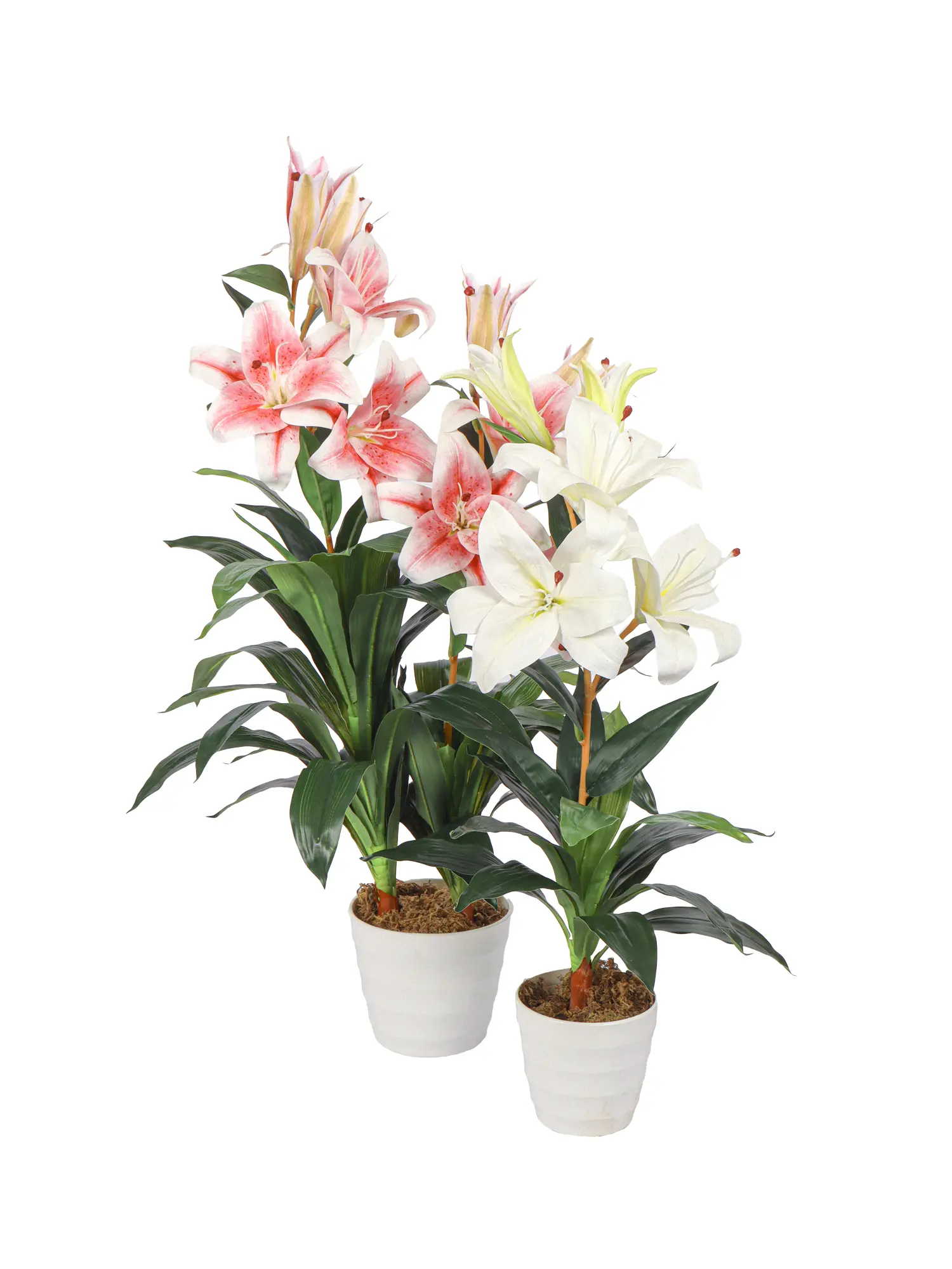 Grote Rose Kunst Lelie Plant 90cm