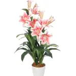 Grote Rose Kunst Lelie Plant 90cm