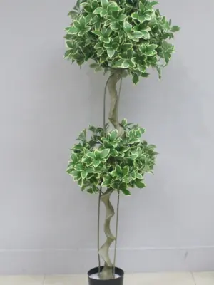 Kunstheester Dubbele Bol 155cm