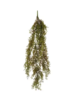 Koraalblad Kunst Hangplant Roodgroen 80cm