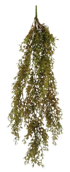 Koraalblad Kunst Hangplant Roodgroen 80cm