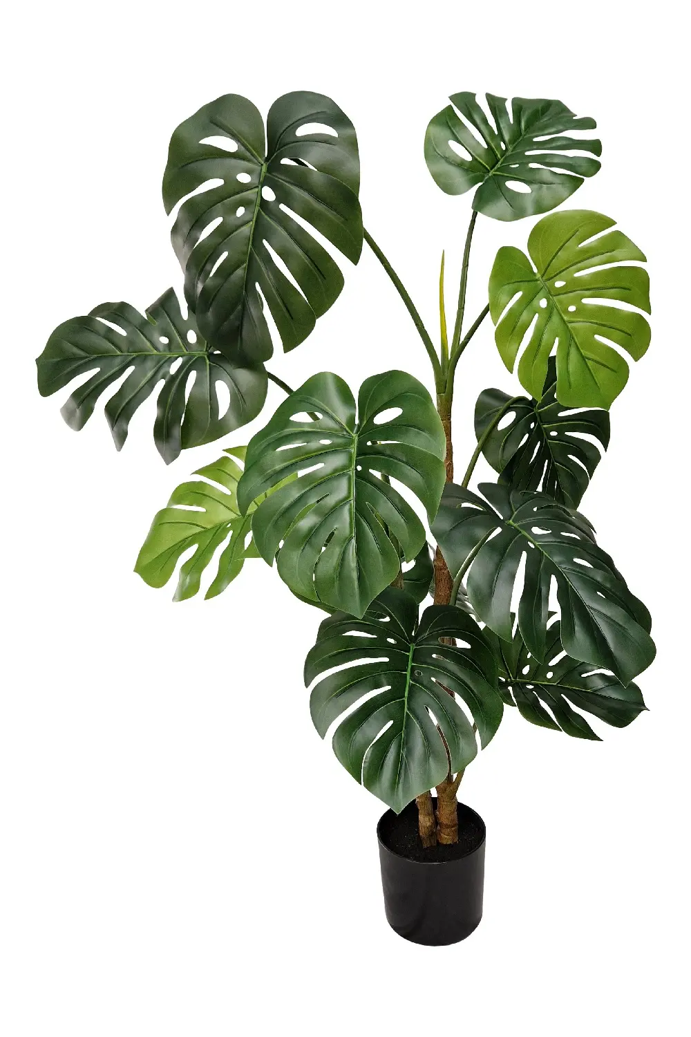 Monstera Kunstplant Dubbele Stam 125cm
