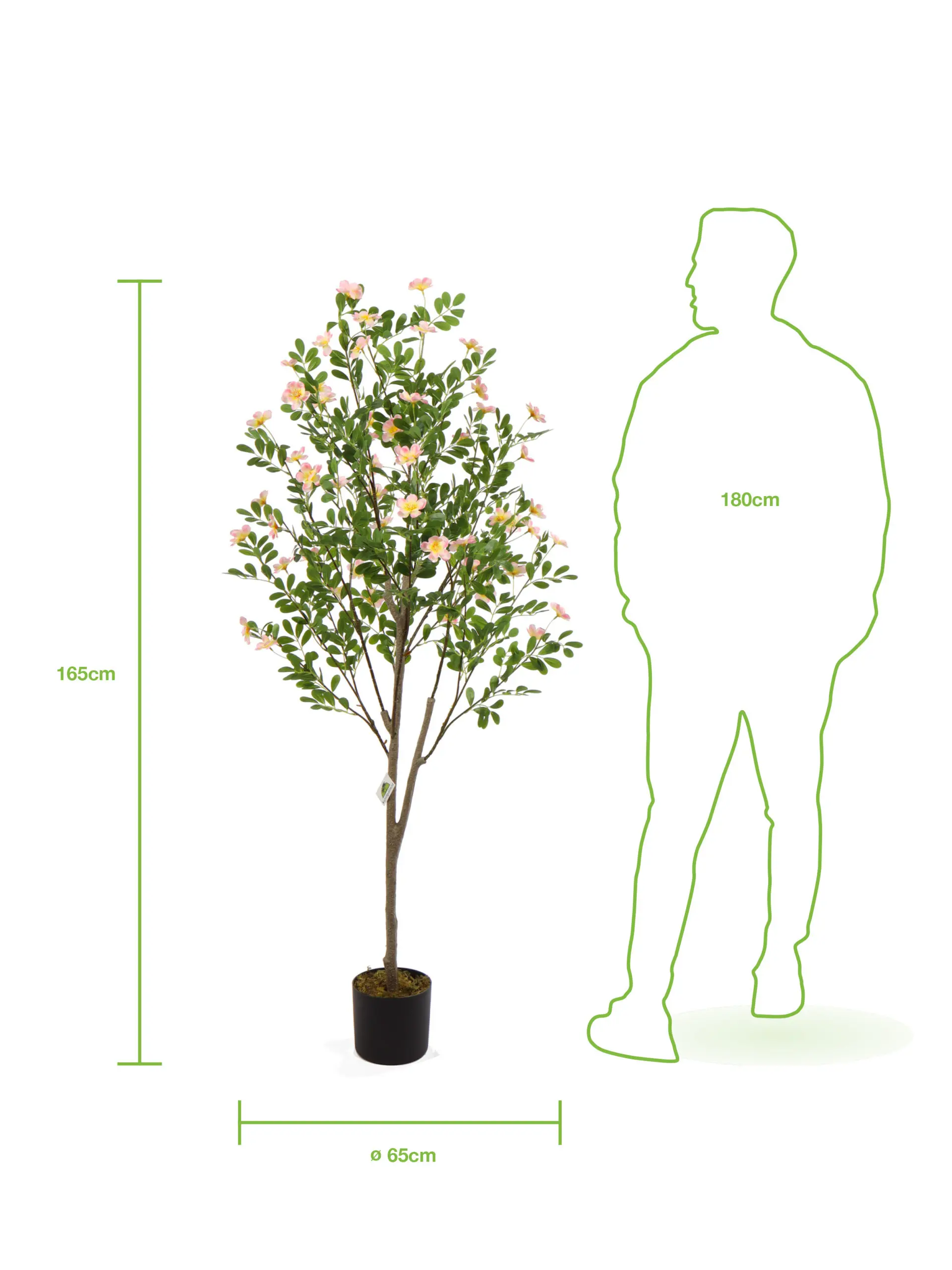 Kunst Bloemplant Borre 165cm