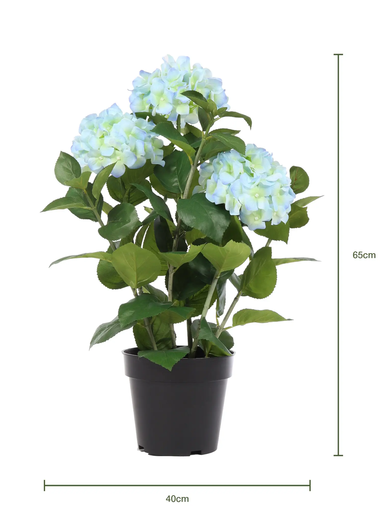 Grote Kunst Hortensia Blauw 65cm