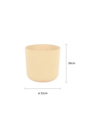 Ronde Plantenpot Marmer Wit Ø32
