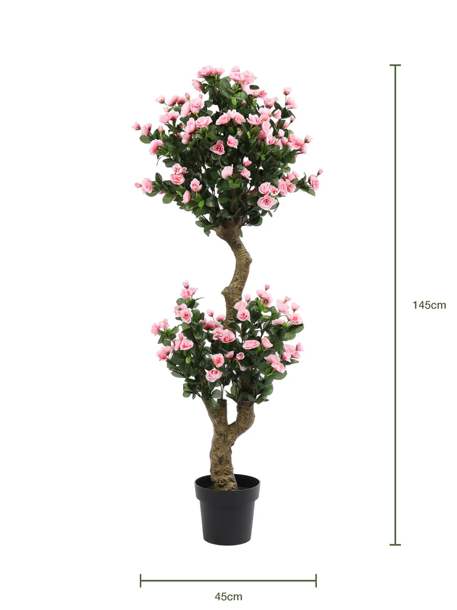 Roze Kunstrozenboom Dubbele Kruin 145cm