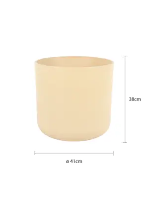 Ronde Plantenpot Marmer Wit Ø41