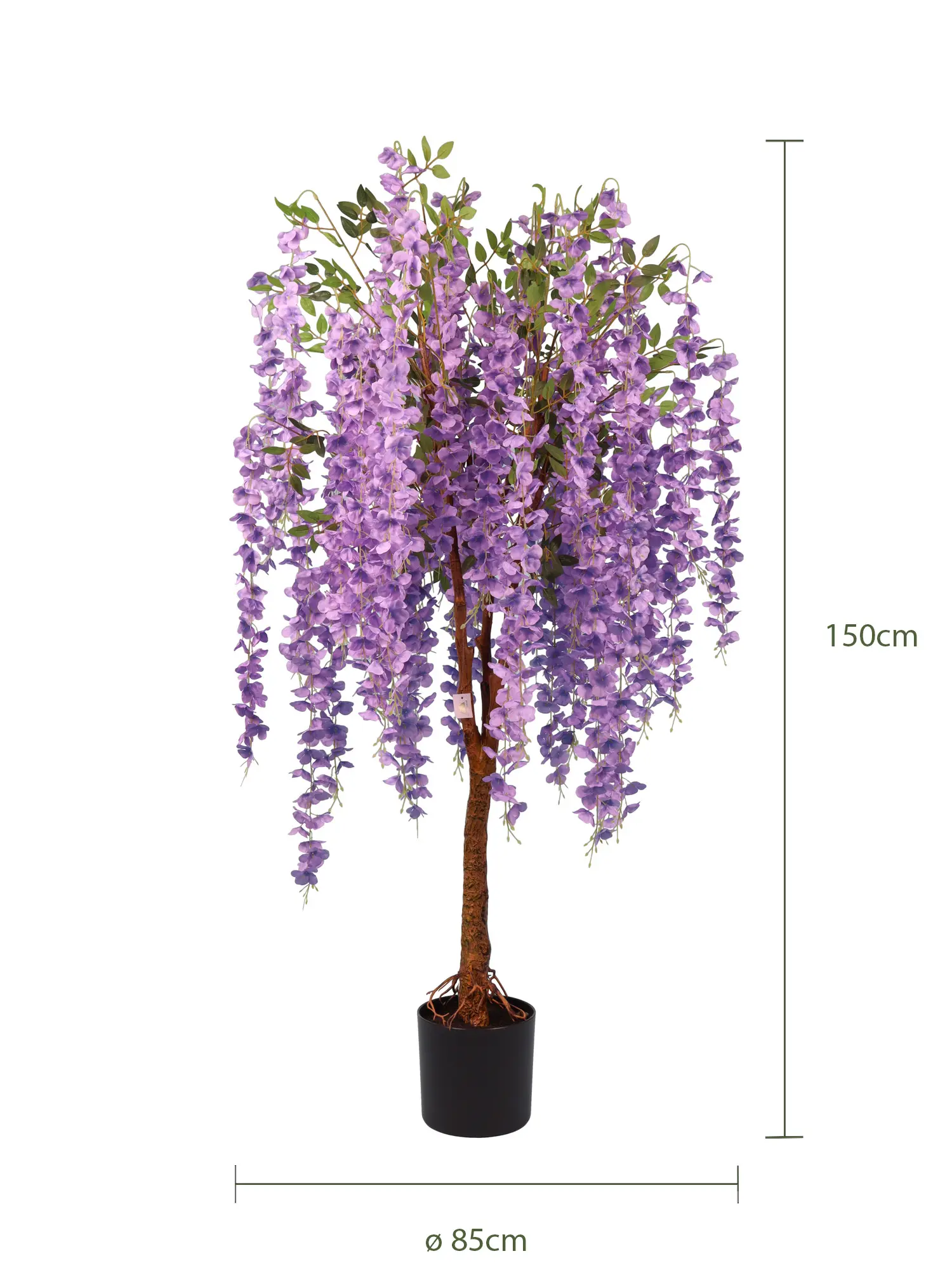 Paarse Kunstwisteria Florence 150cm