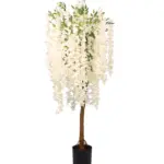 Witte Kunstwisteria Florence 150cm