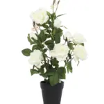 Kunst Rozenstruik Witte Rozen 60cm