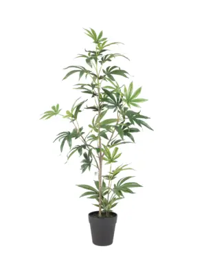 Kunst Wietplant 100cm