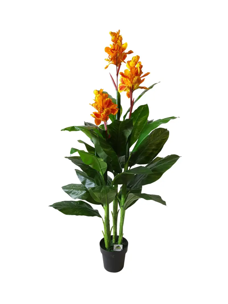 Namaak Canna Oranje 165cm