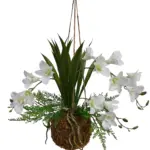 Nep Kokodama Campanulla Wit 40cm