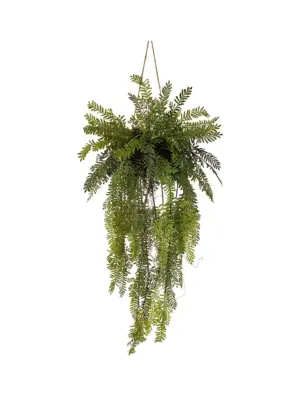 Brede Mos Kokedama Kunsthangplant 100cm