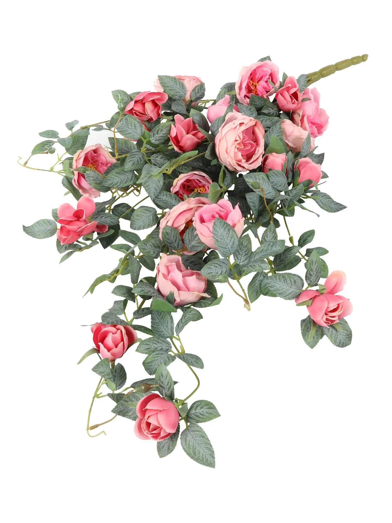 Kunst Hangplant Roze Rozen 80cm