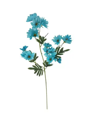 Kunst Madelief Blauw 70cm