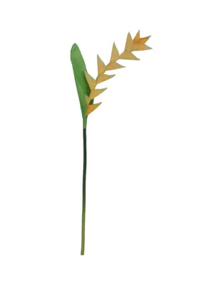 Namaak Papegaaibloem Geel Groen 50cm