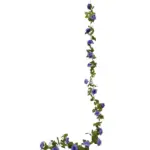 Paars Blauwe Kunstrozen Slinger 220cm