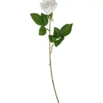 Witte Kunstroos 55cm